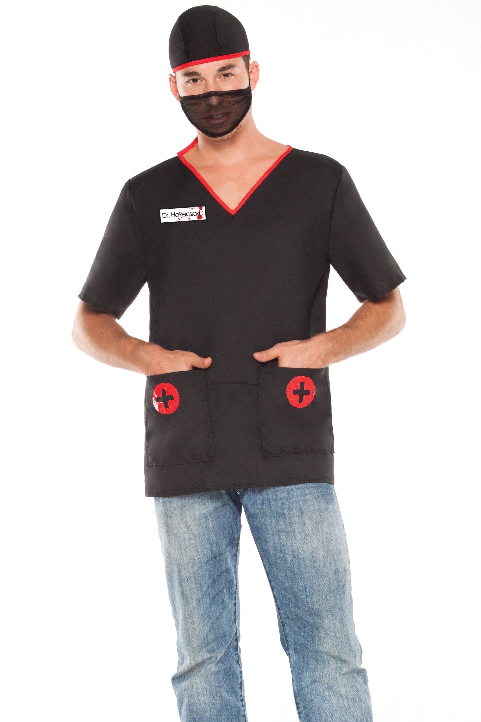 Dr. Hackenslash Men's Doctor Costume, Darque MD