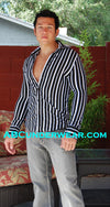 ELEE Black and Grey striped long sleeve shirt -Clearance-ELEE-ABC Underwear