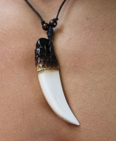 Eagle Head Tooth Necklace-DriftStone Pueblo-ABC Underwear