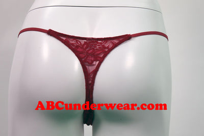Elegant Floral Lace Thong for Women