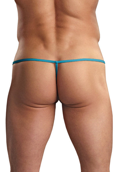 Euro Male Spandex Pouch G-String Underwear - Turquoise