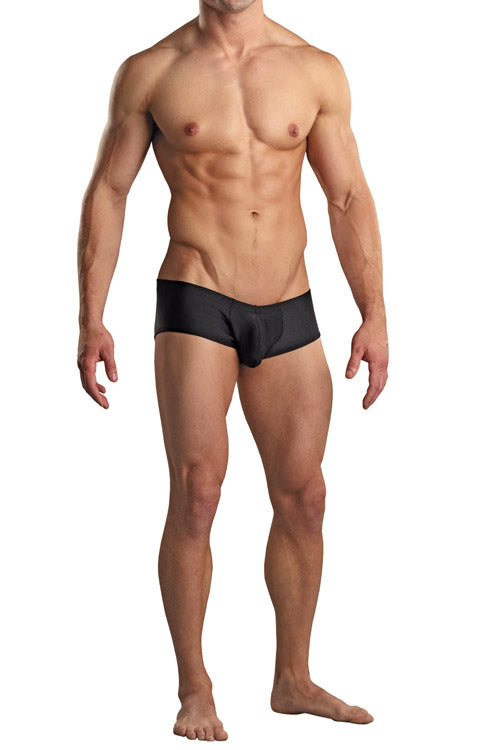 Euro Male Spandex Pouch Trunk Underwear - Black