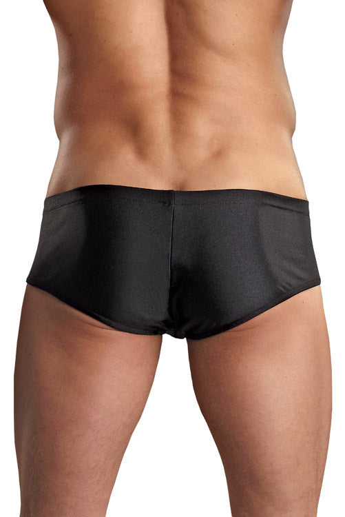 Euro Male Spandex Pouch Trunk Underwear - Black