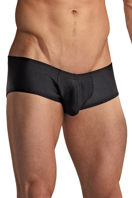 Euro Male Spandex Pouch Trunk Underwear - Black