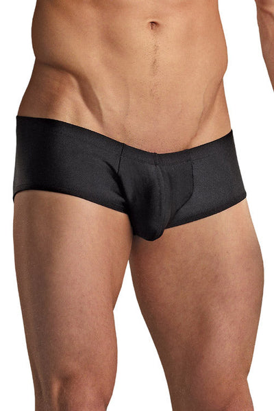 Euro Male Spandex Pouch Trunk Underwear - Black