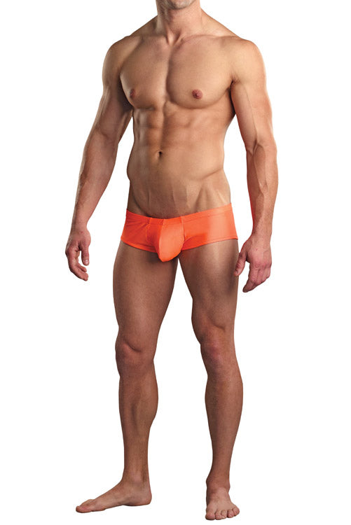 Euro Male Spandex Pouch Trunk Underwear - Orange -CLOSEOUT