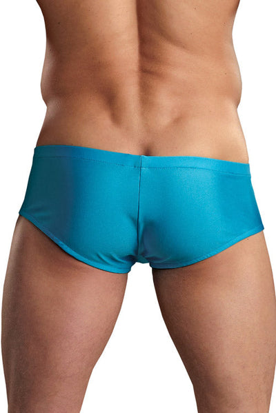Euro Male Spandex Pouch Trunk Underwear - Turquoise-Male Power-ABC Underwear