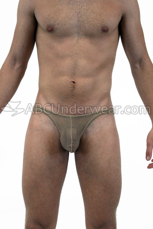 Exhibitionist Nude Sheer Flesh Tone Mens Bikini