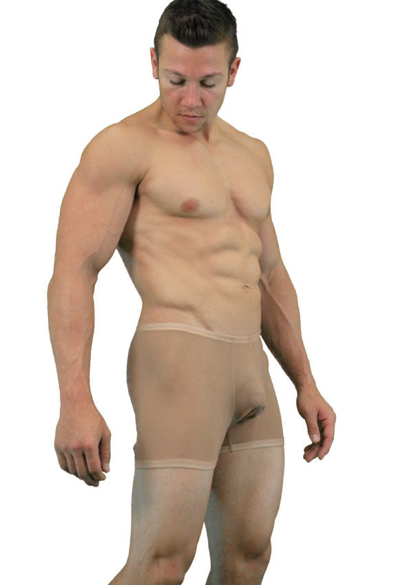 Exhibitionist Sheer Nude Flesh Tone Mens Boxer Brief