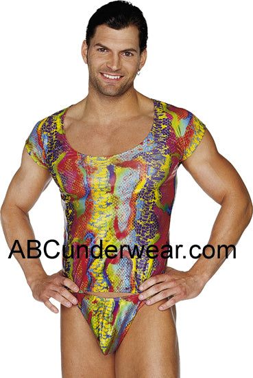 Exquisite Assortment of Men's Thong Underwear with Intricate Snake Design