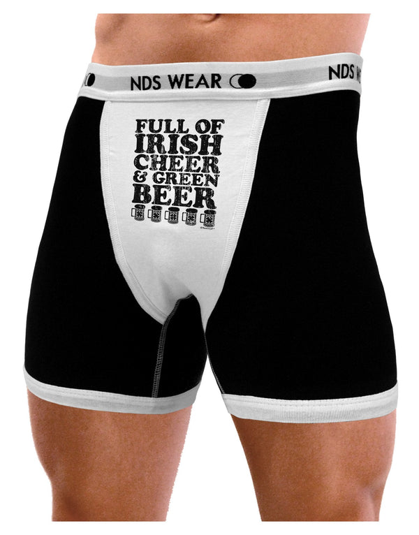Full of Irish Cheer and Green Beer Mens NDS Wear Boxer Brief Underwear