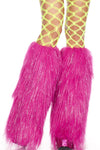 Furry Hot PinkLurex Leg Warmers-Music Legs-ABC Underwear
