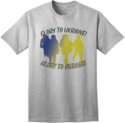 Glory to Ukraine Glory to Heroes Adult T-Shirt