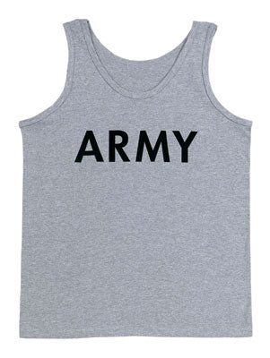 Gray Army Training Tank Top