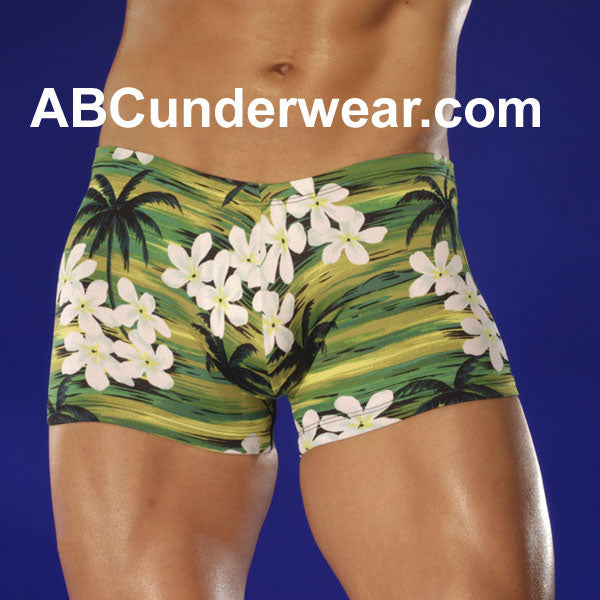Green Hawaiian Swim Short