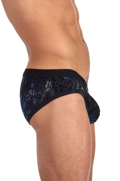 Gregg Homme Blue Leopard Briefs