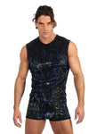 Gregg Homme Blue Leopard Velvet Muscle Shirt-Gregg Homme-ABC Underwear