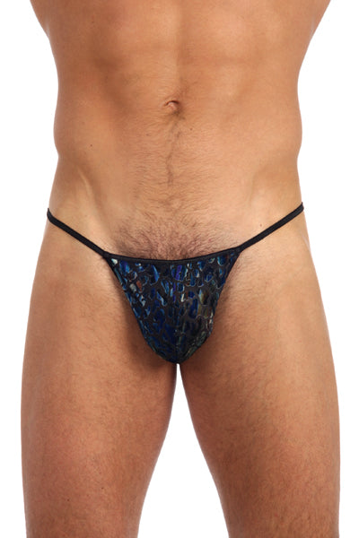 Gregg Homme Blue Leopard Velvet Pouch-Gregg Homme-ABC Underwear
