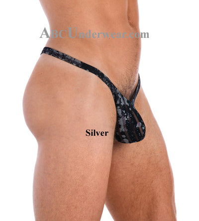 Gregg Homme Glam Thong - Limited Stock Extra Large Silver