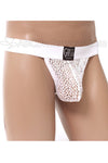 Gregg Mens Jungle Net G-String - White-Gregg Homme-ABC Underwear