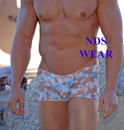 HIbiscus Men's Squarecut Swimsuit - BLOWOUT SALE!