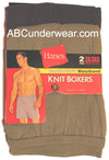 Hanes 3XL Knit Boxer 2 Pack-hanes-ABC Underwear