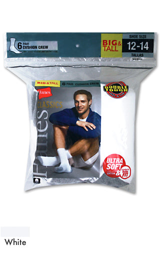 Hanes Big and Tall socks 6 pack