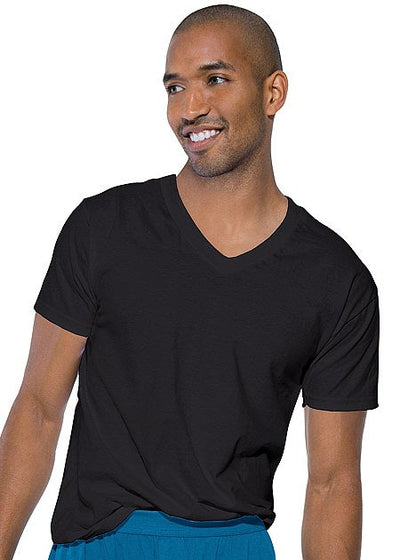 Hanes Black Classics Dyed V-Neck T Shirt 3pk