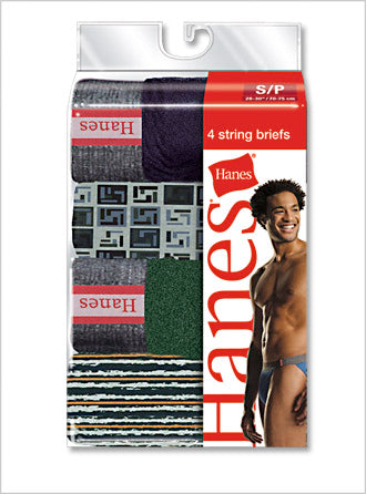 Hanes Men's String Bikini Underwear 4 Pack - ABC Underwear