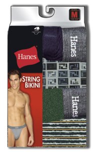 Hanes Men's String Bikini Underwear 4 Pack - ABC Underwear