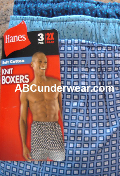 Hanes Printed Big Men's Boxer 3 Pk