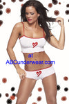 Heart Patch Cami and Short set-Coquette-ABC Underwear