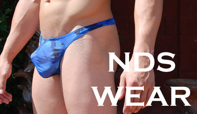 Hercules Men's Sheer Blue Camo Thong - A Stylish Addition to Your Wardrobe-NDS WEAR-ABC Underwear