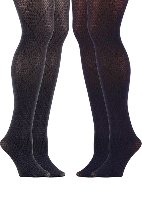 Houndstooth Diamond Tights