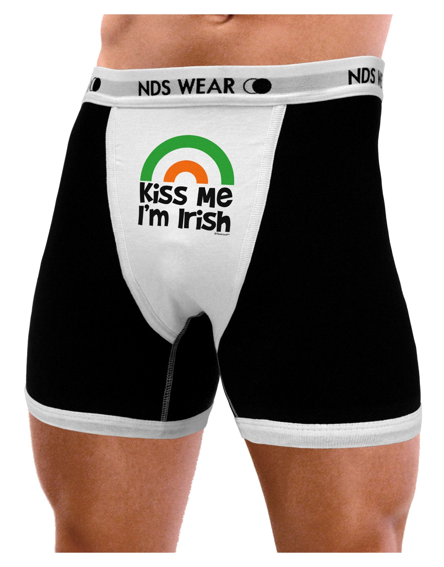 Irish Flag Rainbow - Kiss Me I'm Irish Mens NDS Wear Boxer Brief Underwear