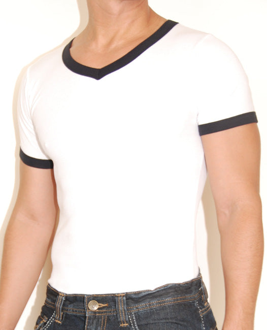 Jocko 2-Tone V Neck Men's Shirt -Closeout