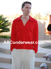 Johnny Collar Rib Long Sleeve Shirt-Elee-ABC Underwear
