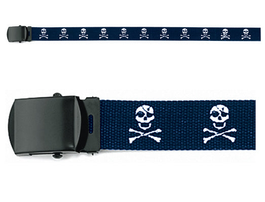 Jolly Roger Pirate Adjustable Belt