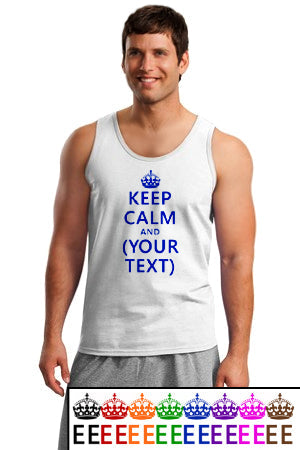 Keep Calm and (Blank) Loose Tank For Men