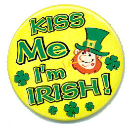 Kiss Me I'm Irish Button