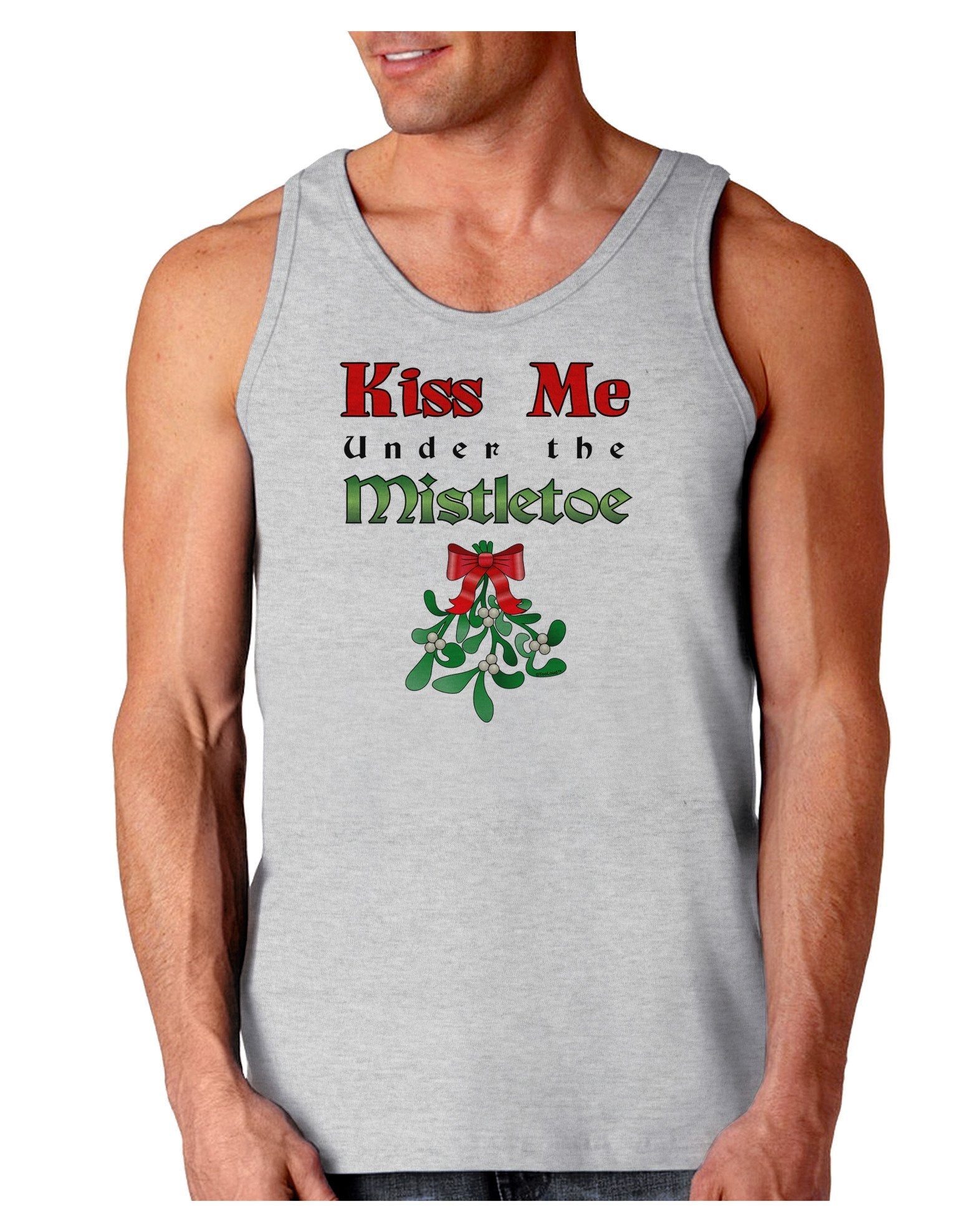 Kiss Me Under the Mistletoe Christmas Loose Tank Top