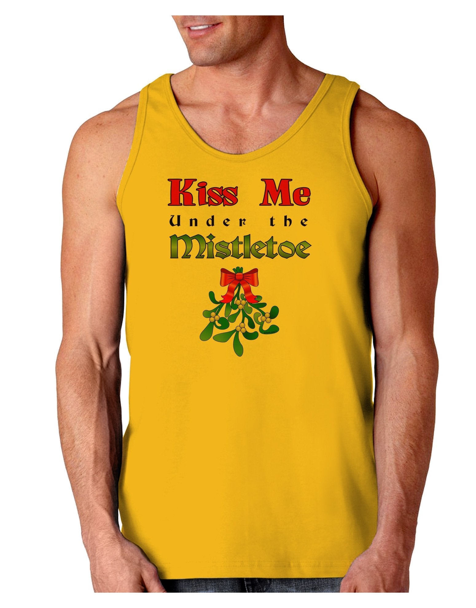 Kiss Me Under the Mistletoe Christmas Loose Tank Top