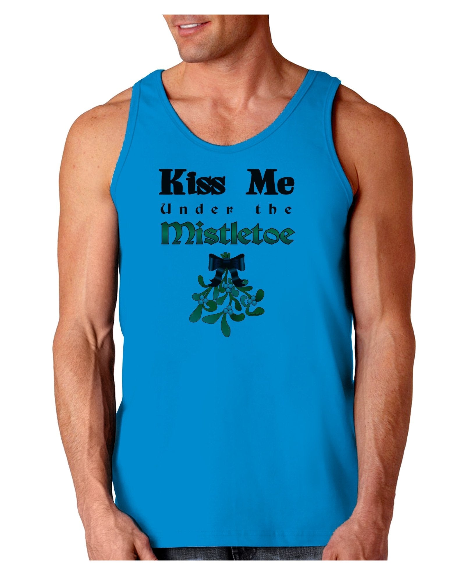 Kiss Me Under the Mistletoe Christmas Loose Tank Top