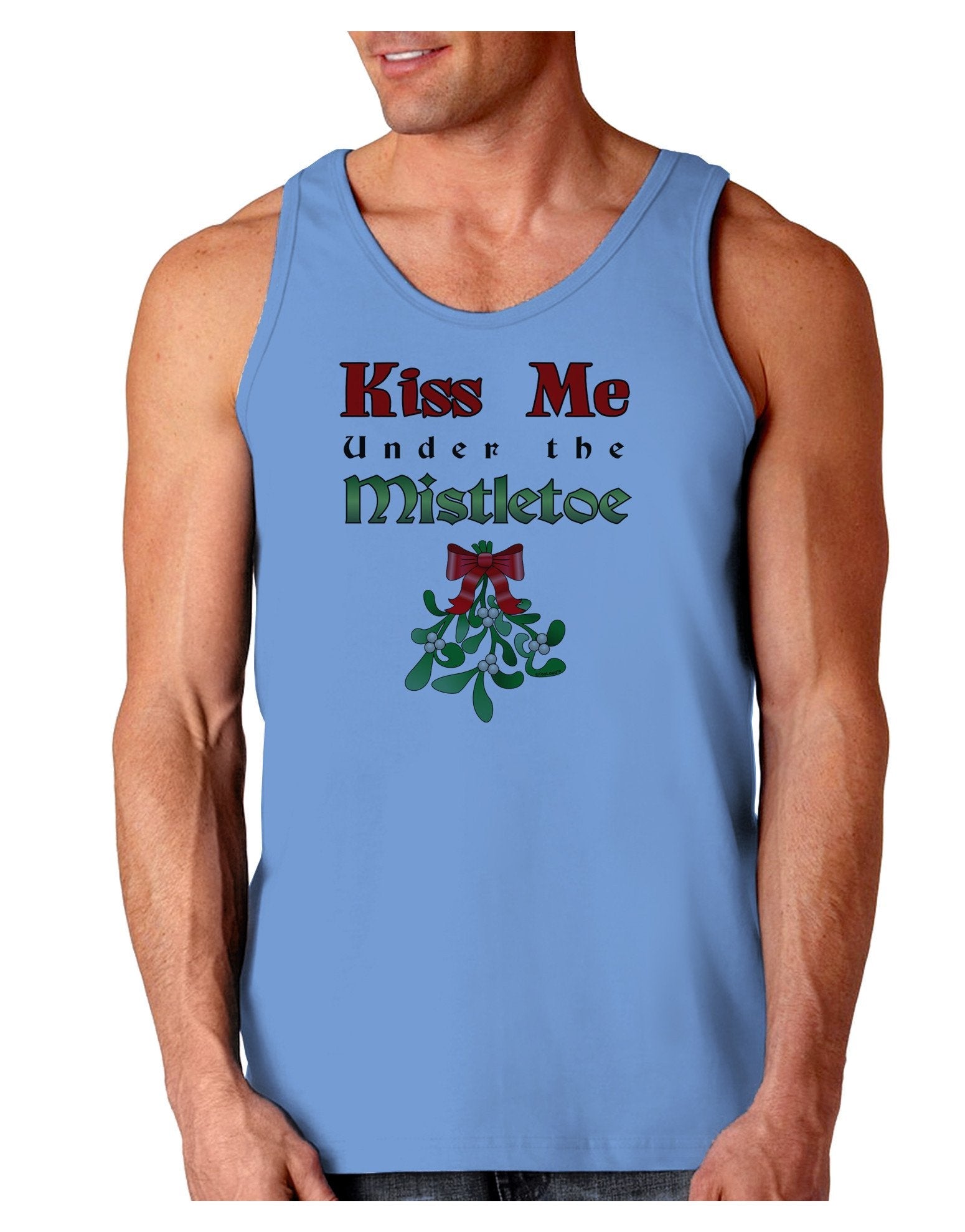 Kiss Me Under the Mistletoe Christmas Loose Tank Top