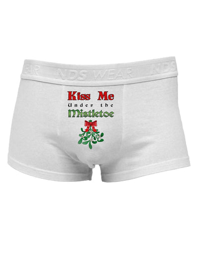 Kiss Me Under the Mistletoe Christmas Mens Cotton Trunk Underwear