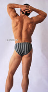 LOBBO Grey Stripe Brief-LOBBO-ABC Underwear