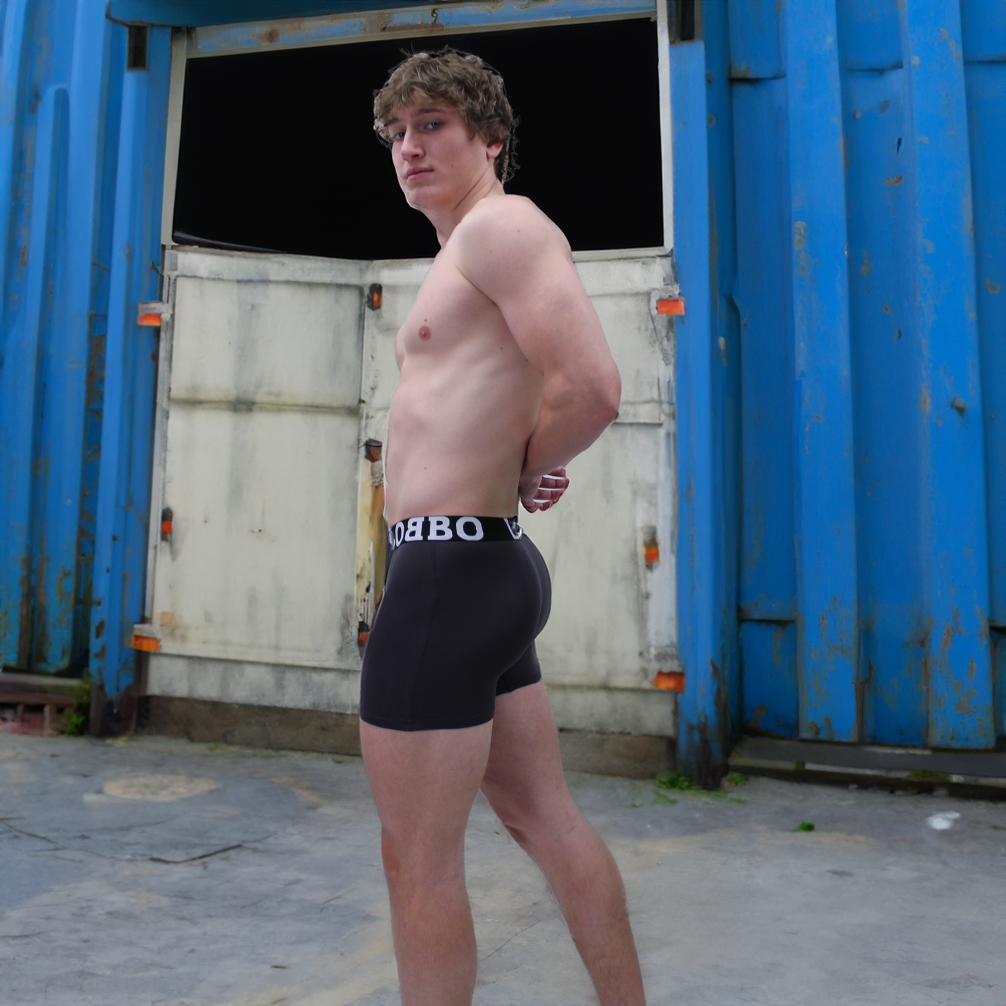 LOBBO Men's Sports Boxer Brief Underwear 2 PK - Premium Mesh Fabric Design