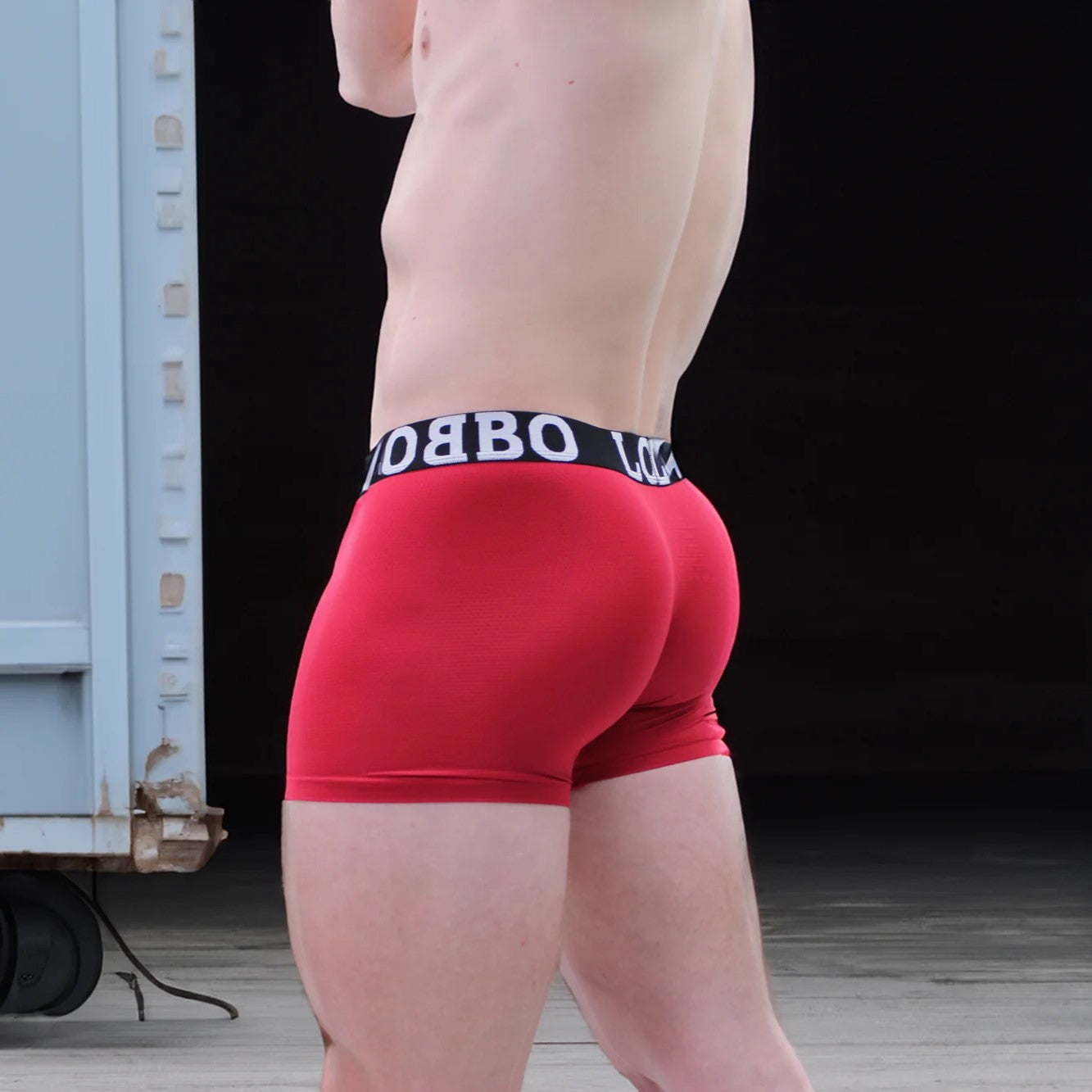 LOBBO Men's Sports Boxer Brief Underwear 2 PK - Premium Mesh Fabric Design