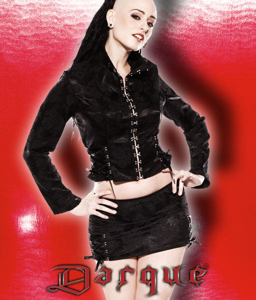 Ladies Black Brocade Skirt -Clearance