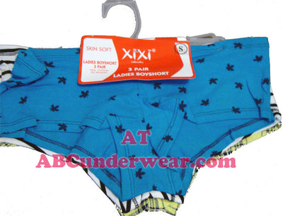 Ladies Boyshort 3 pack Assorted-Pride USA-ABC Underwear